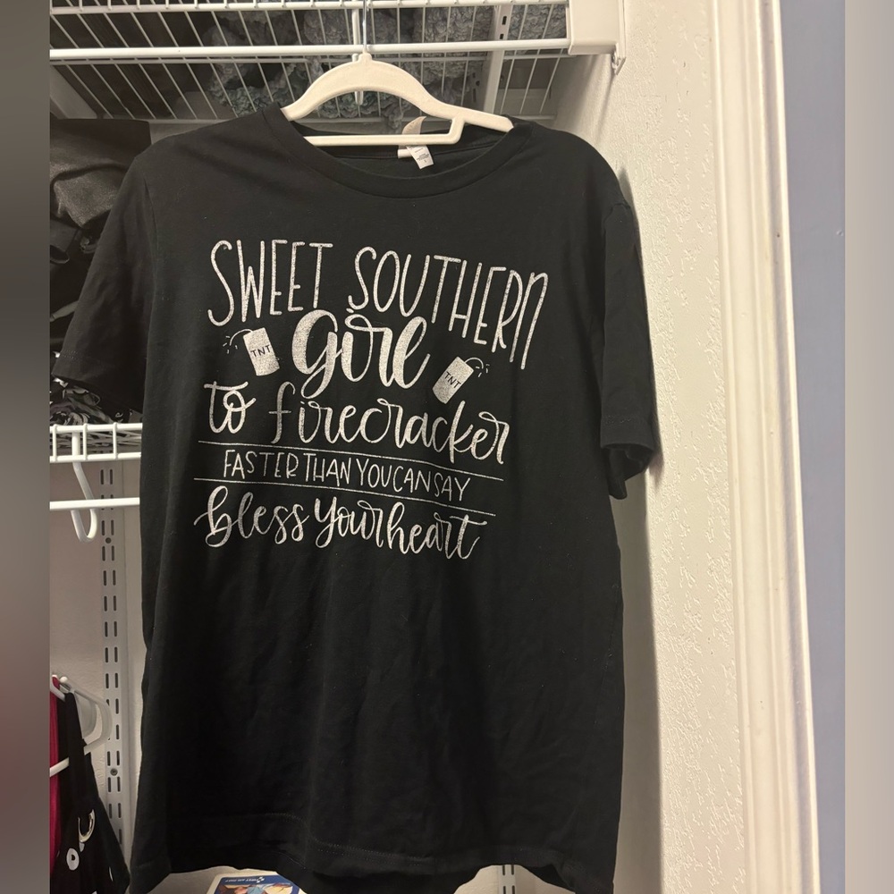 Black graphic tee